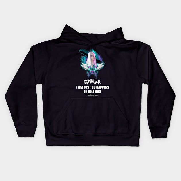 Gamer That Just So Happen To Be A Girl Kids Hoodie by MaystarUniverse